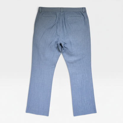 Lands’ End 100% Cotton, Mid-Rise Straight Leg Blue Women’s Pants, Sz 10