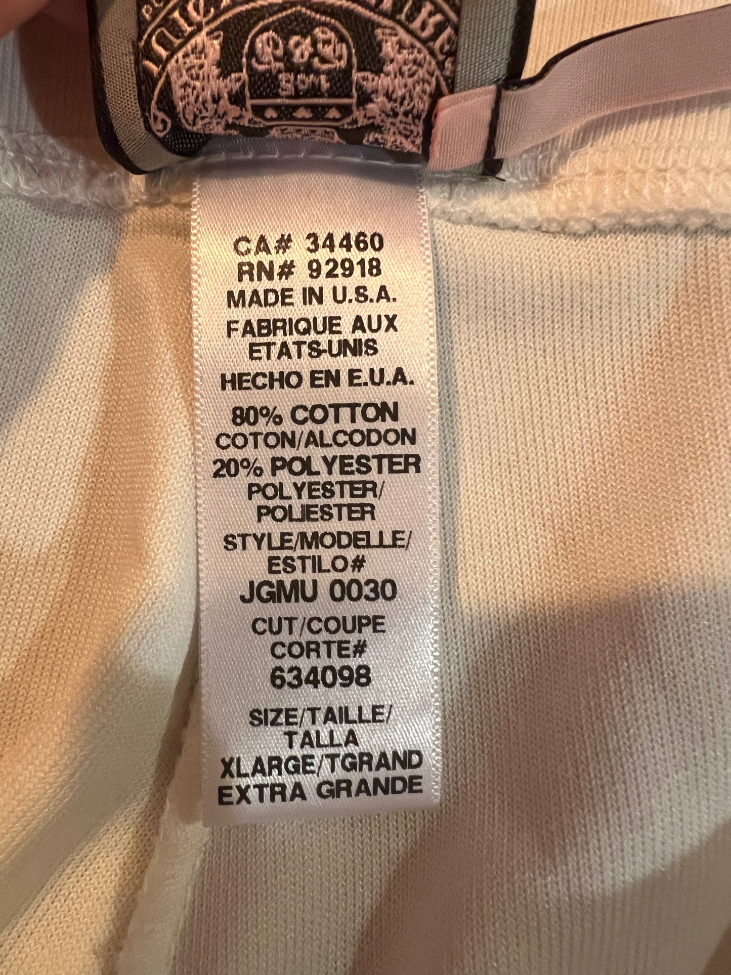 Vintage Juicy Couture White Velour Lounge Pants, EUC, Size XL
