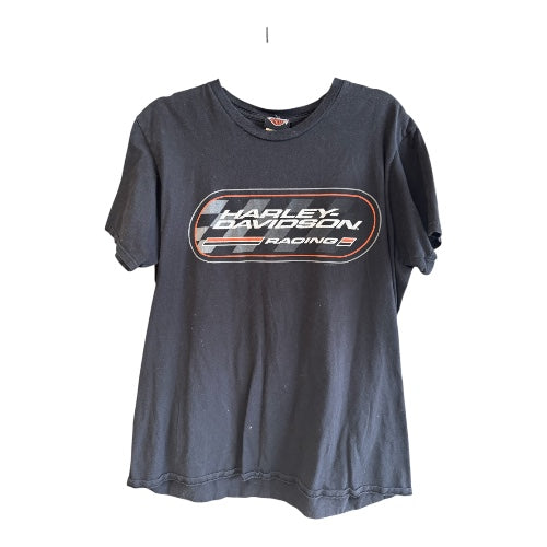 Harley Davidson Racing Tshirt, Moroney’s, New Windsor, NY, size L
