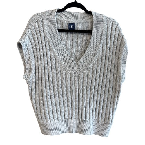 Gap Gray Sweater Vest, size small petite