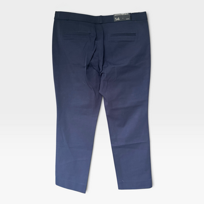 NWT Banana Republic Navy Blue Sloan Pants, Dress Trousers, Size 14