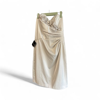 NWT WHBM White Strapless Mini Dress, size 8