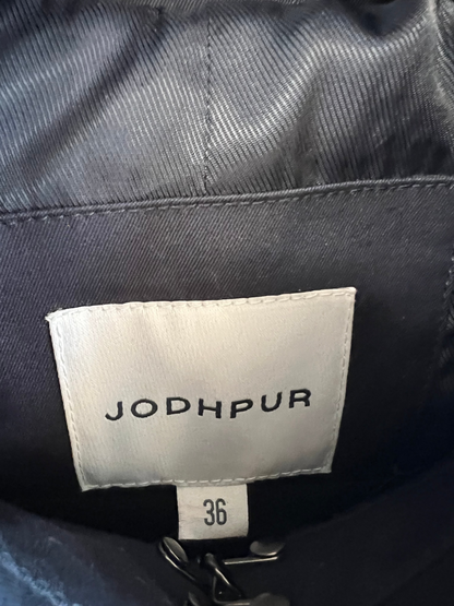 JODHPUR Navy Blue Trench Jacket Womens Size 36 Double Breasted Lightweight Coat