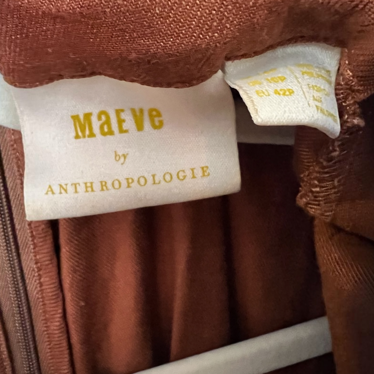 Anthropologie Maeve The Colette Wrap Culotte Jumpsuit - Rust,  Size 10P