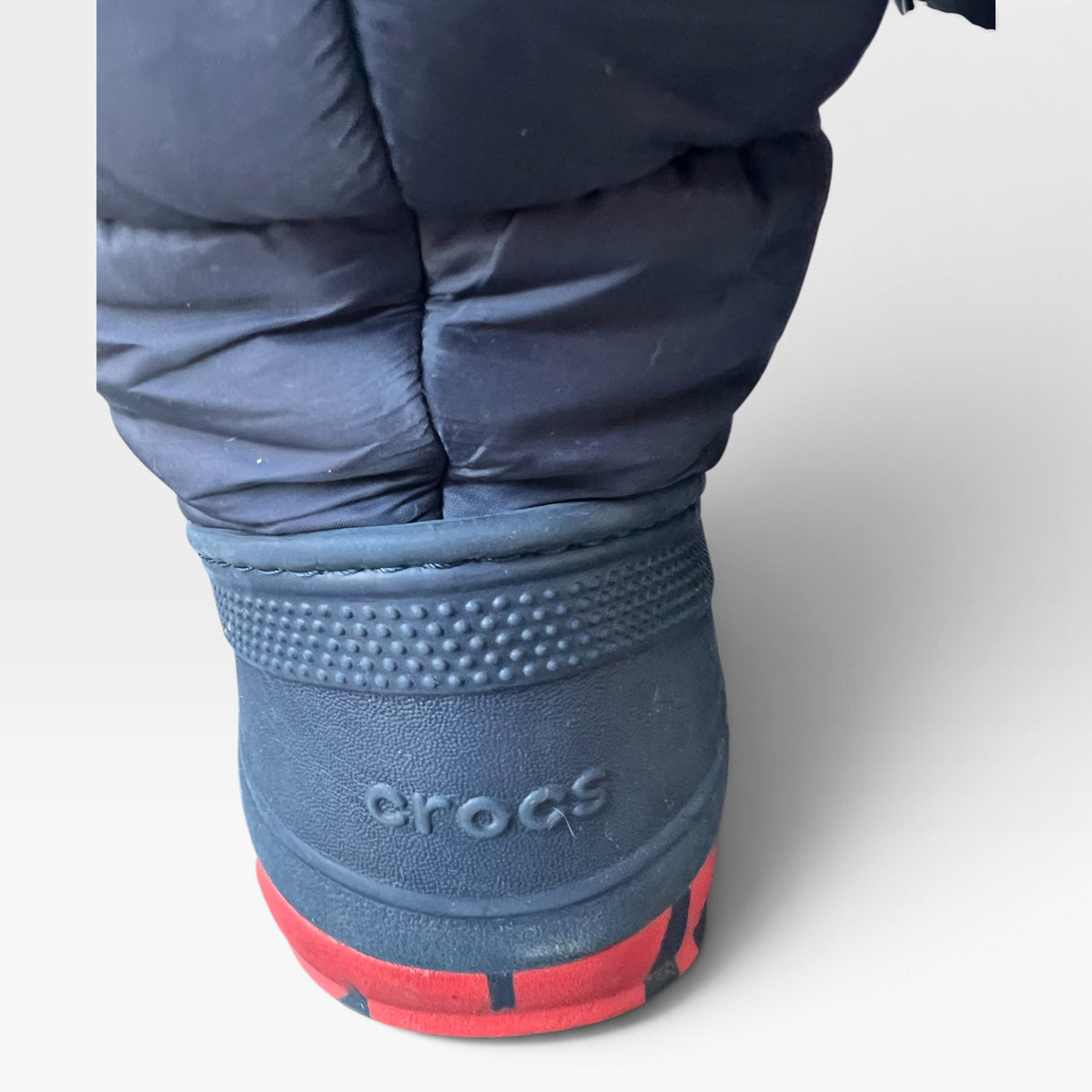 Crocs Kids Snow / Winter Boots, Navy and Red, Size 3
