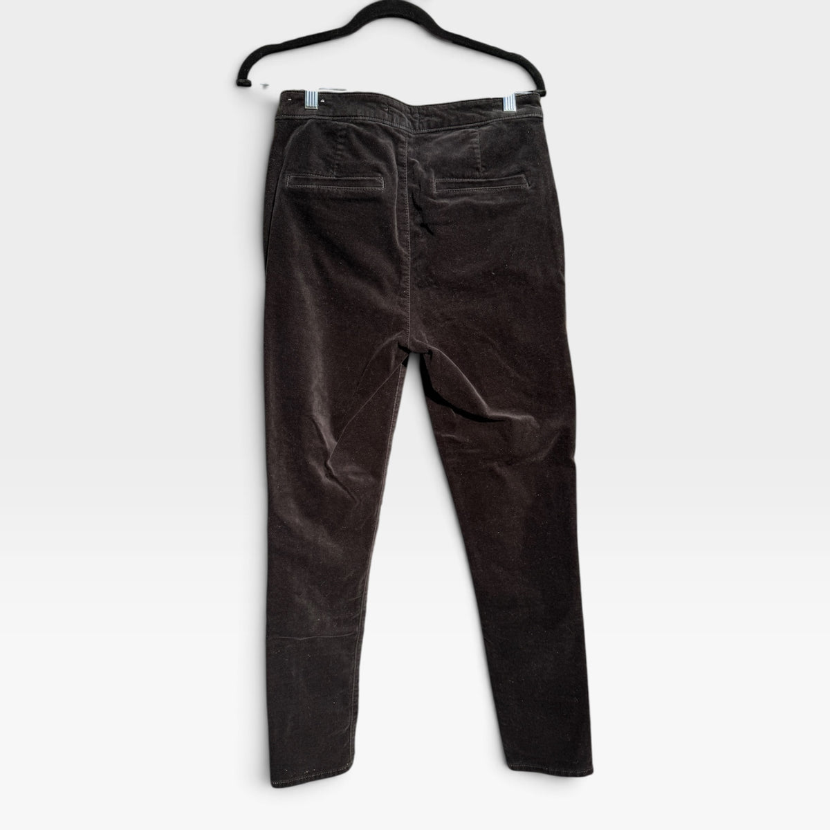 LOFT Made & Loved Black Corduroy Velveteen Sailor Skinny Pants - Size 28 / 6