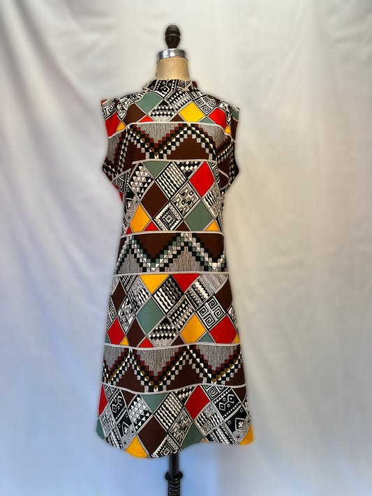 70's Geometric Dress