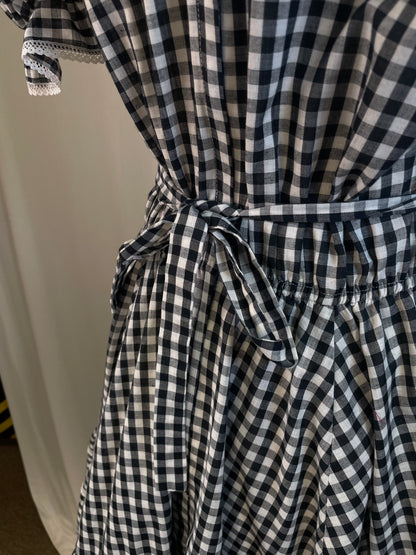 Vintage Checkered Square Dance Dress