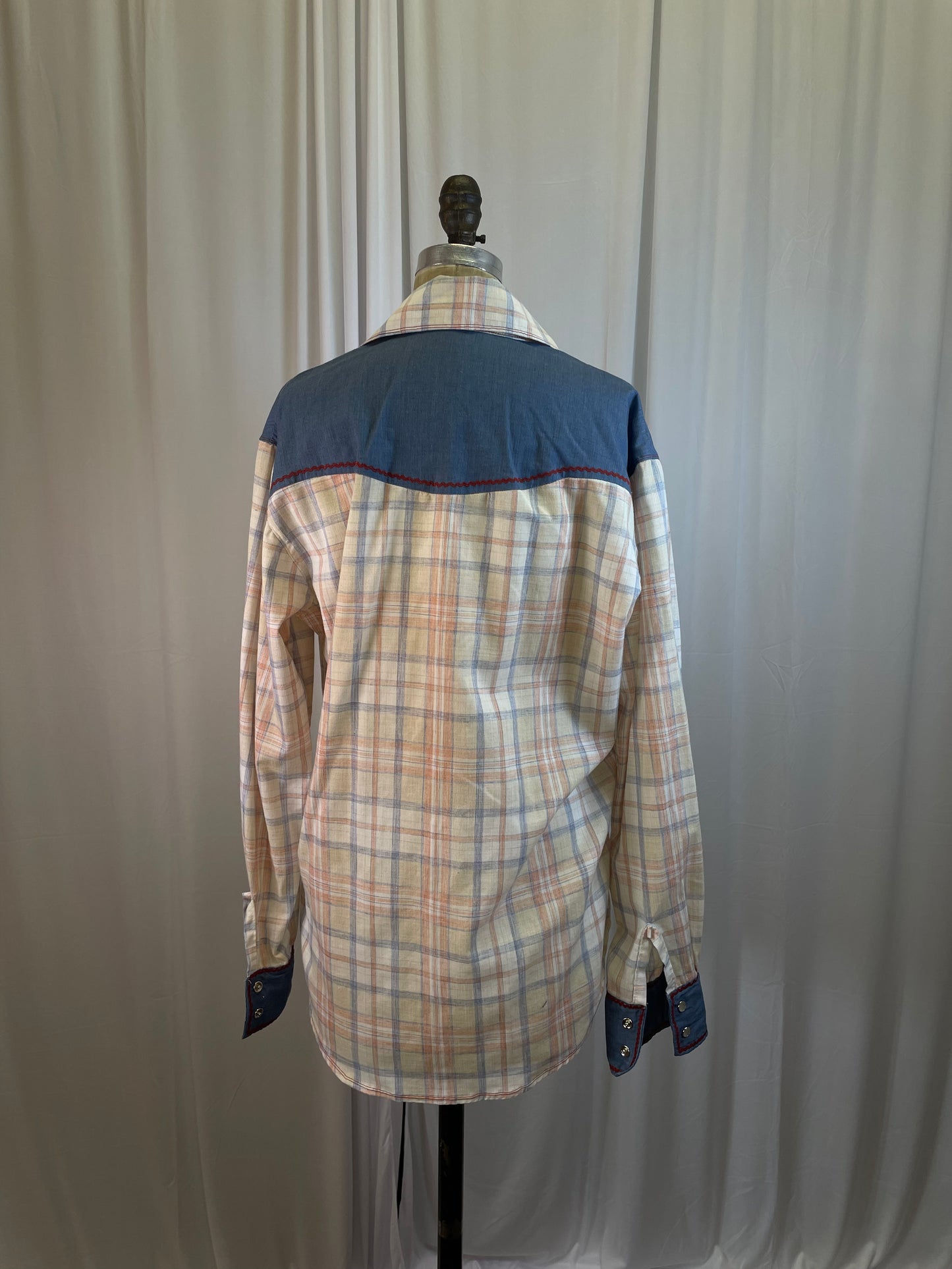 Vintage Plaid Western Shirt