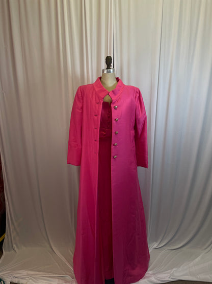 Two Piece Pink Gown & Coat