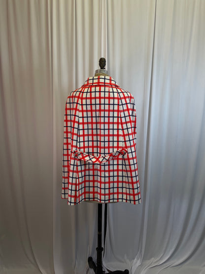 Red Plaid Vintage Cape