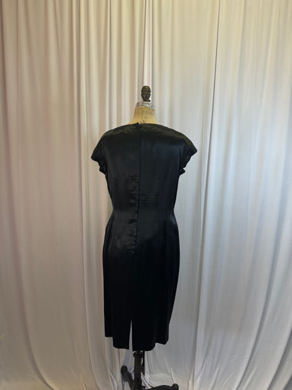 Vintage Black Silk Dress