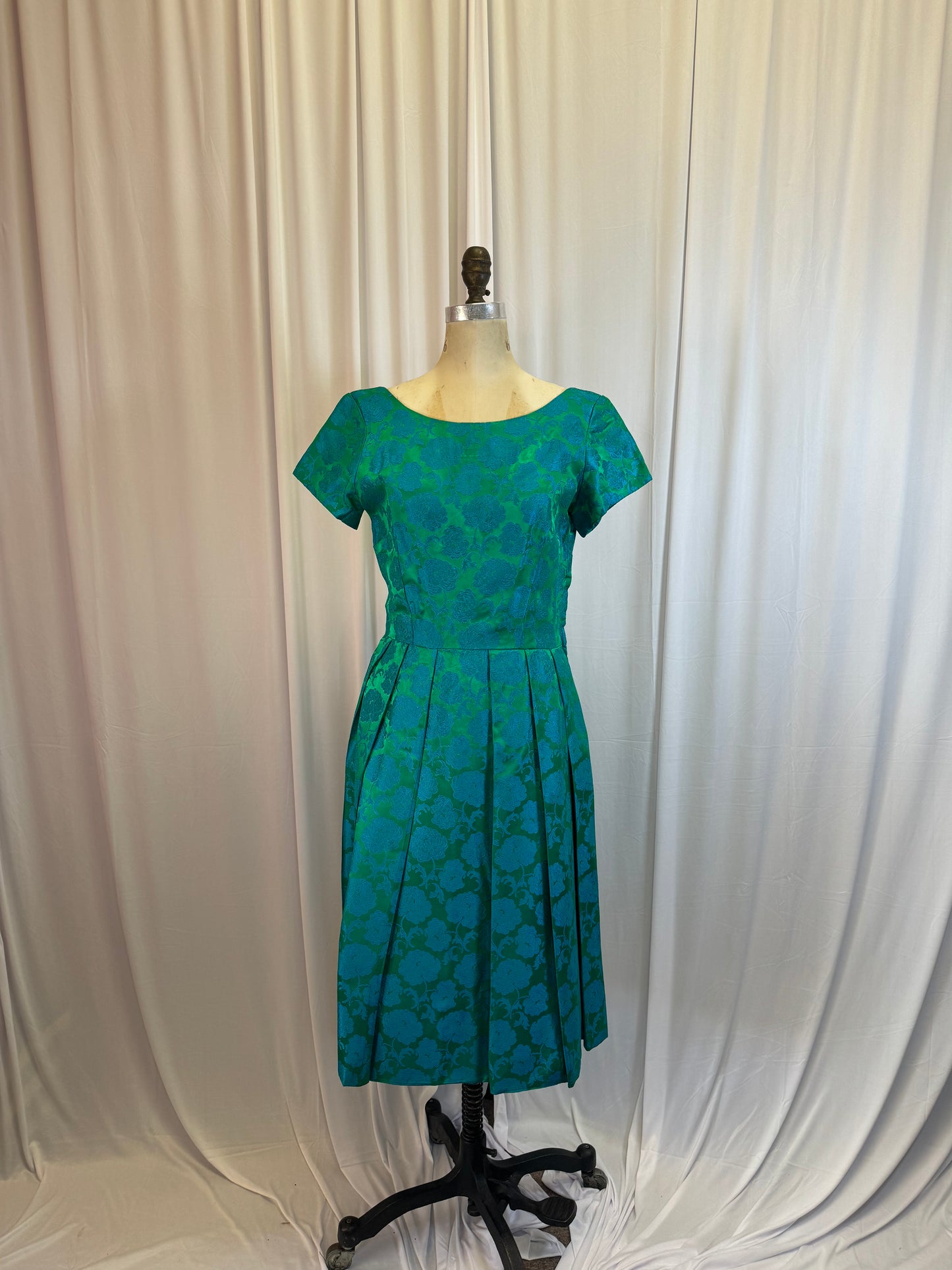 Vintage 1950’s Blue/Green Formal Dress