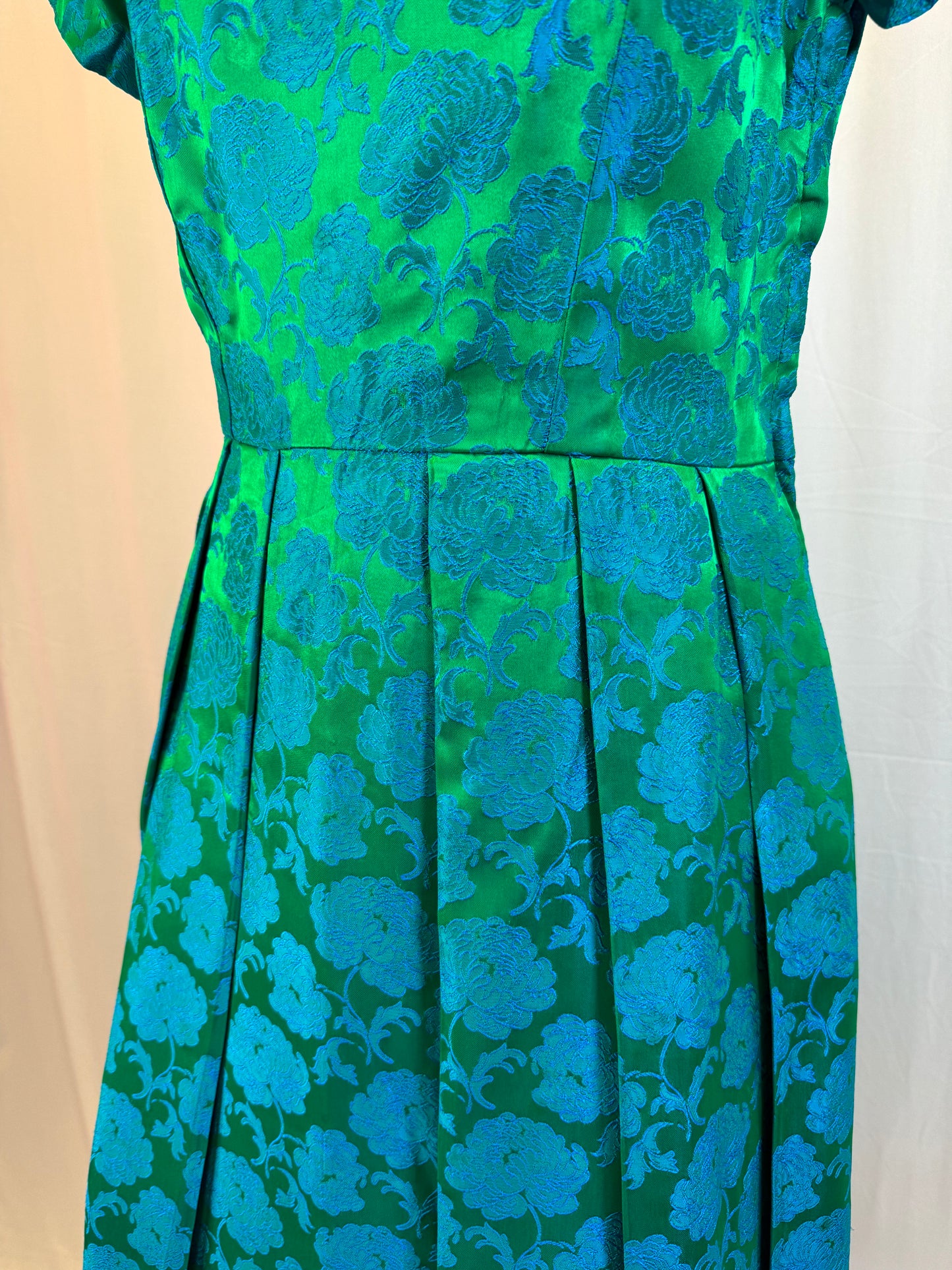 Vintage 1950’s Blue/Green Formal Dress