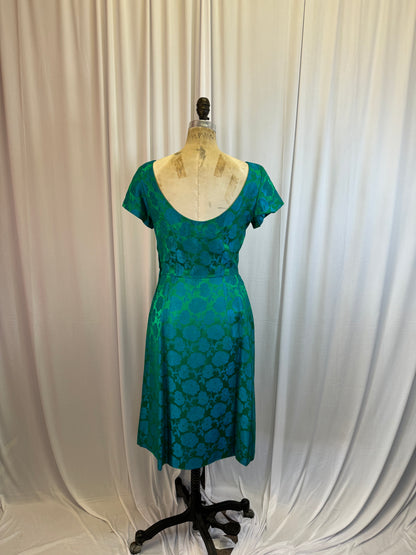 Vintage 1950’s Blue/Green Formal Dress