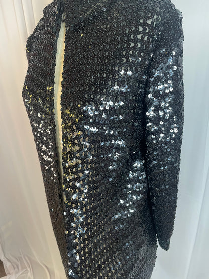 Vintage Black Sequin Opera Jacket