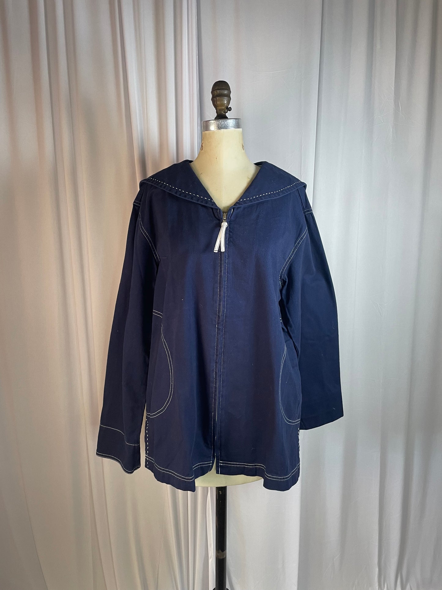 Vintage Blue Sailor Coat