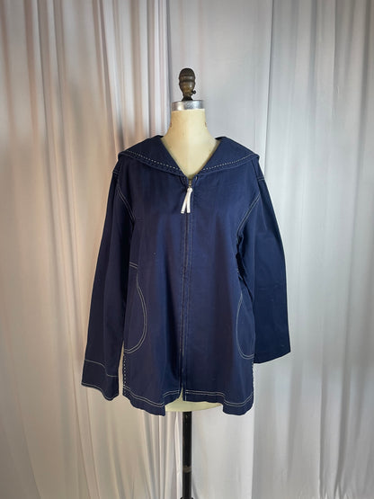 Vintage Blue Sailor Coat