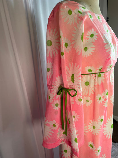 Vintage 60's/70's Pink Daisy Dress