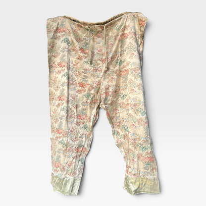 Vintage Y2K Roody Kazoody Satin Lounge Capri Pants, China Doll, One Size