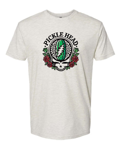 Pickle Head T-Shirt – Grateful Dead Stealie With a Dill-icious Twist