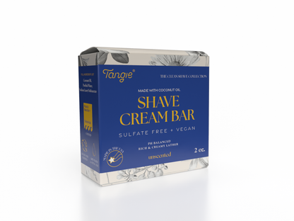 Tangie Shave Cream Bar – Zero Waste Face & Body