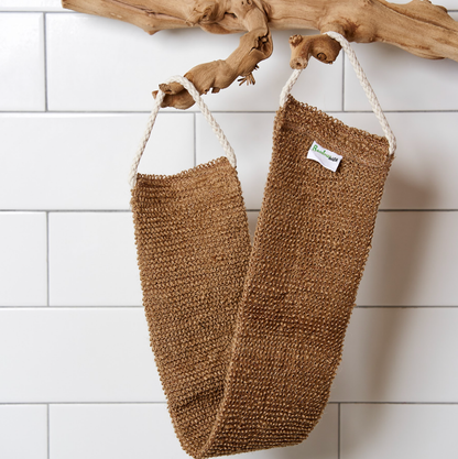 Sisal Linen Back Exfoliating Strap | Eco Friendly Zero Waste | Home Spa