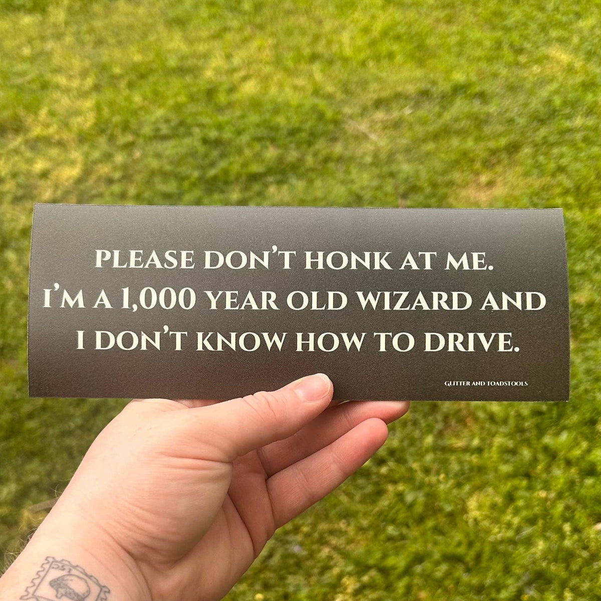 Car Vehicle Bumper Magnet  / Humorous / Please Don’t Honk At Me…