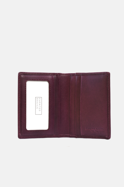 Slim Bi-fold Men’s Wallet, 100% Top-Grain Italian Leather, Colors