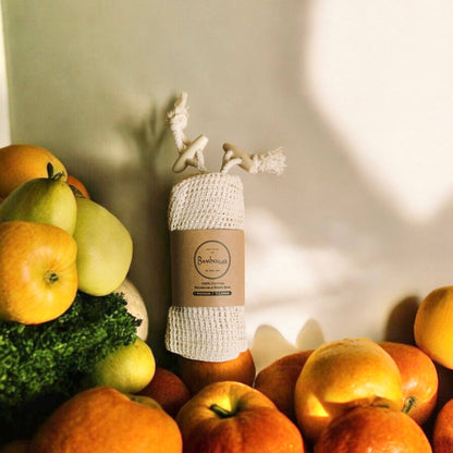 2 Pack Organic Cotton Mesh Produce Bags | Farmer’s Market | Zero Waste