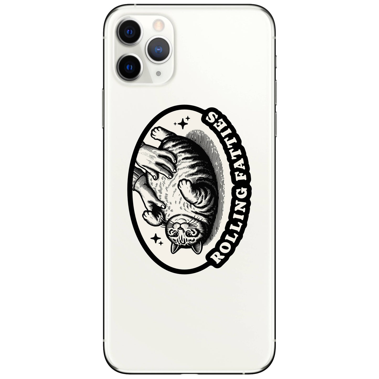 “Rolling Fatties” Fat Cat Feline Kitty Funny Humor High Quality Vinyl Sticker