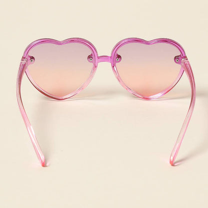 Kid's Heart Shaped Gradient Sunglasses