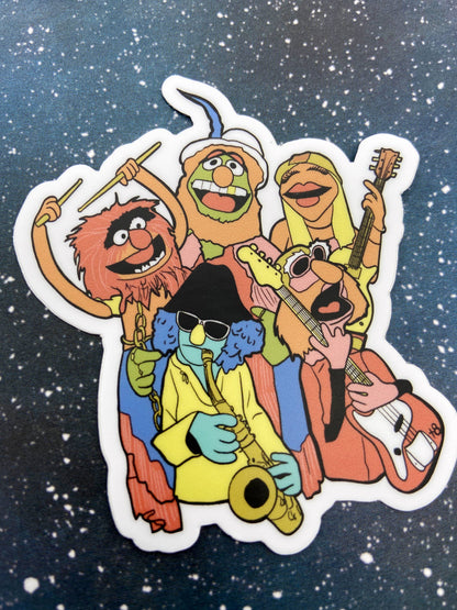 Dr. Teeth and the Electric Mayhem - Muppets - Sticker, Vinyl Decal