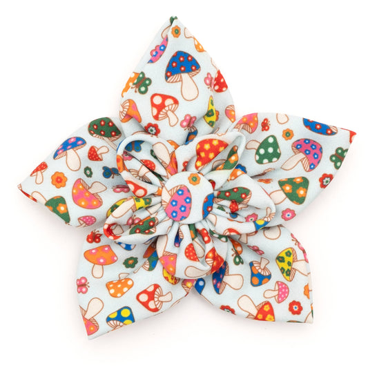 Dog Collar Accessory For Your Fabulous Pup | Mushrooms Flower Bow