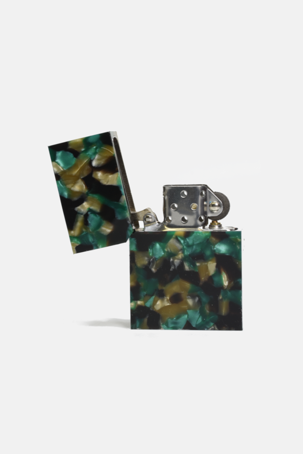 Green Confetti Zippo Style Lighter | Dapper Gift