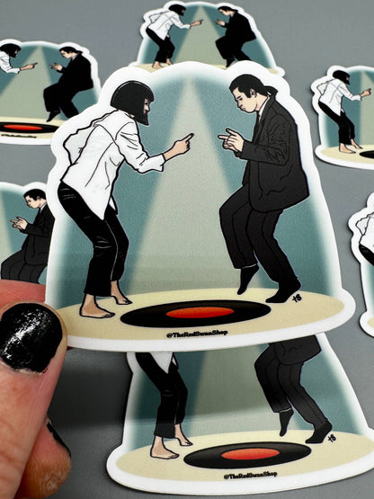 Vinyl Decal - Pulp Fiction - Mia and Vincent Dancing - Sticker
