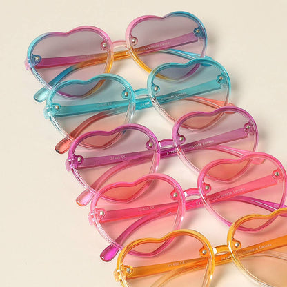 Kid's Heart Shaped Gradient Sunglasses