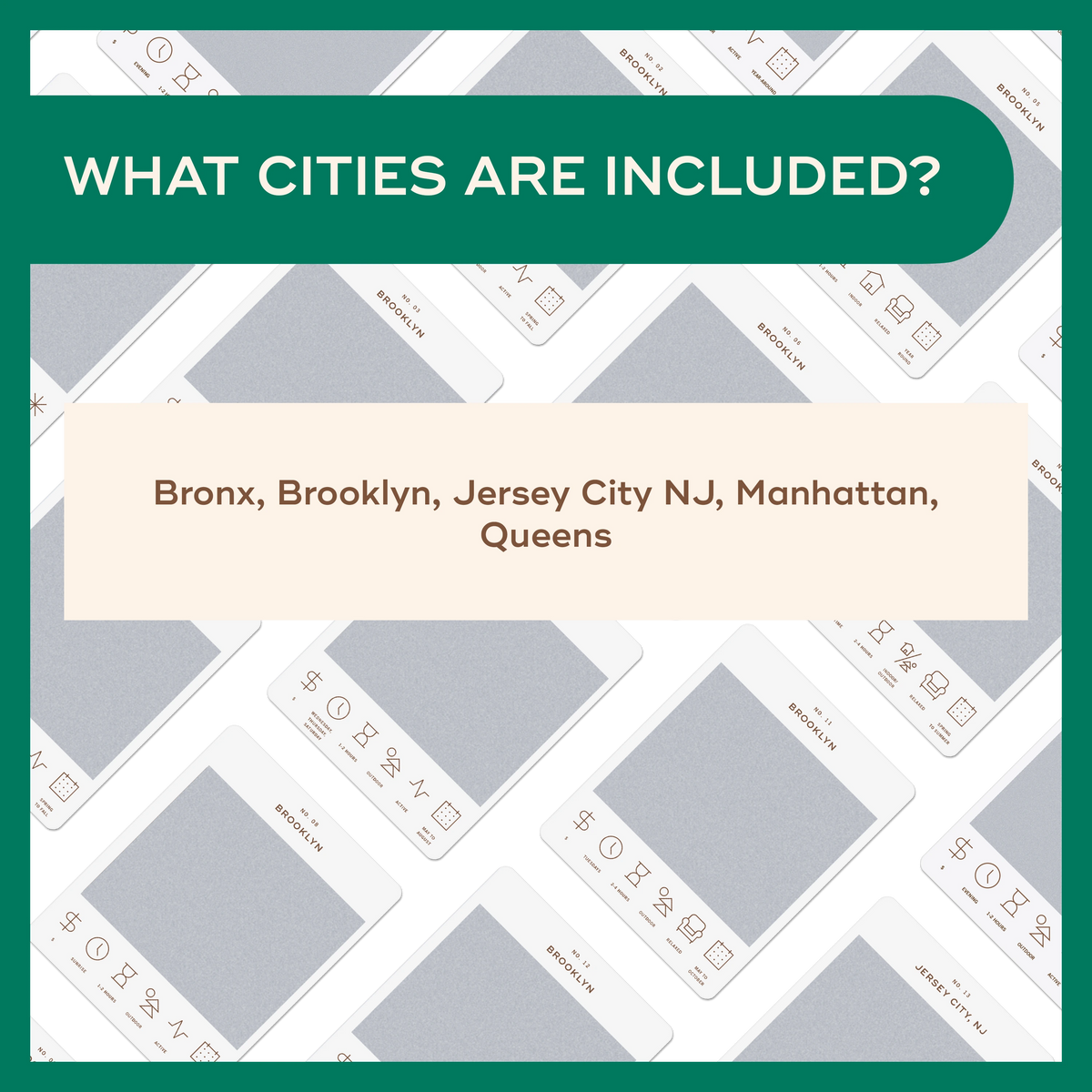 New York City Adventure Bucket List Cards