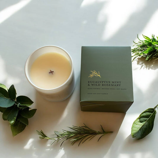 Eucalyptus, Mint, and Wild Rosemary Candle