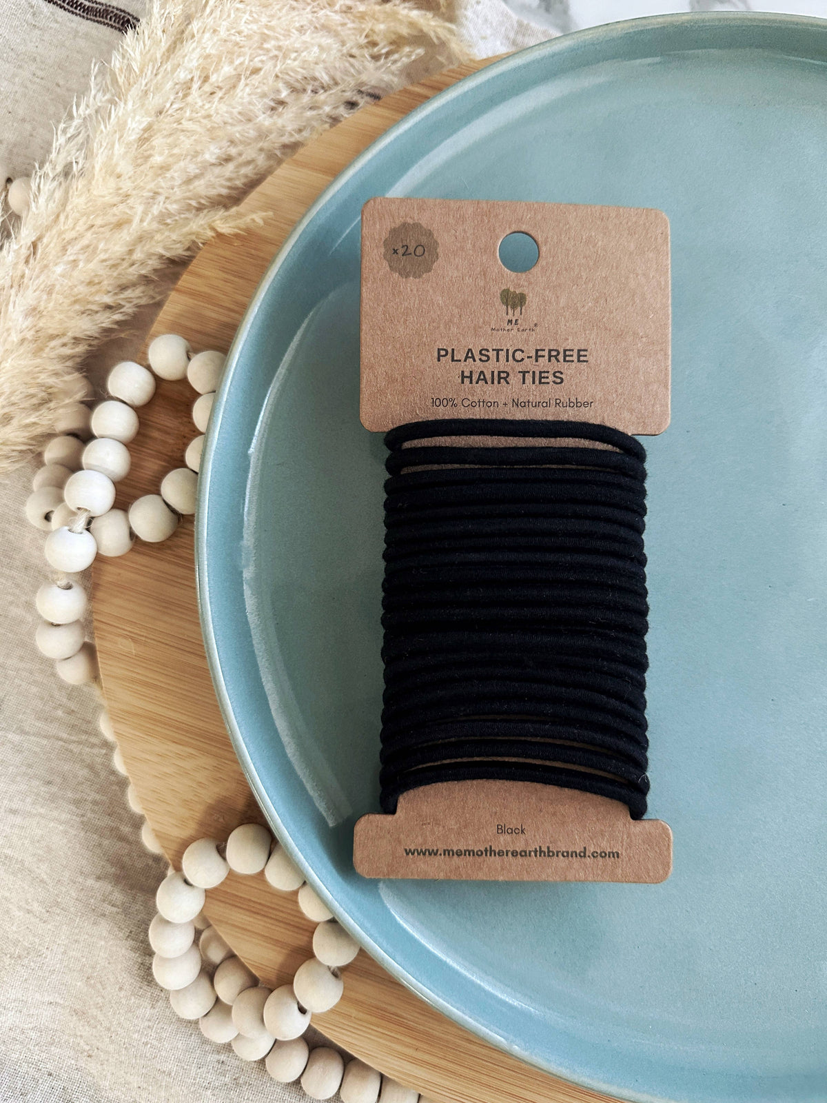 Organic Cotton + Natural Rubber Hair Ties / Elastics / Pony Tail Holders / Earth Friendly