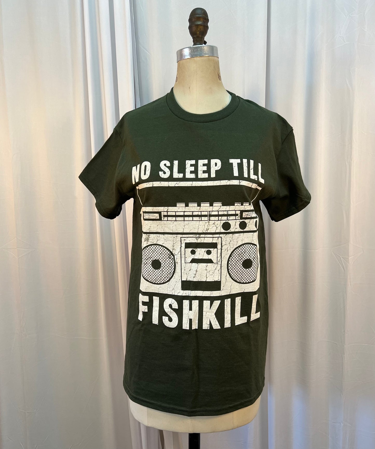 ‘No Sleep Till Fishkill’ T-Shirt (Green)