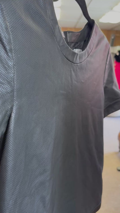 Anine Bing Leather T-shirt - size xs