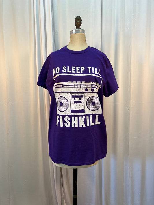 ‘No Sleep Till Fishkill’ T-Shirt (Purple)